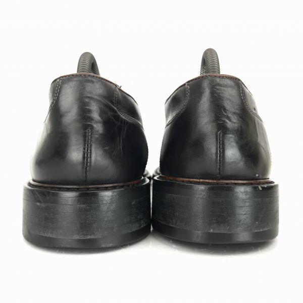 Lloyd Germany Heavy Leather Swirl Moc 27.0 Black Dress Shoes Business(USED)