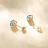 FANCIME Natural Topaz Earrings for 14K Natural Gift Wrapping Included Women, Gold, 6mm, 1.47ct Stone, Binaural, Amulet, Mother's Day, Christmas,