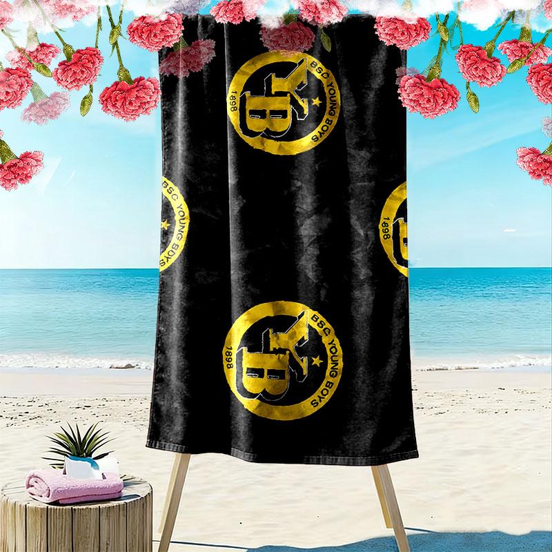YB Print Beach Towel, Large Soft Quick Dry Towel for Beach Camping Swimming