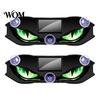 Vibration Sensor Car Light Solar Devil Eyes for Windshield, Window Warning Sign with Three Smart Modes, Custom Exterior Decoration LED Digital Panel,