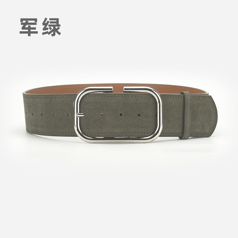 Retro Belt Women'S Coat Dress Decorative Leather Belt Simple Pin Buckle Waist Seal