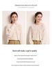 2026 Le Ka Sha Korean Style Mohair Hollow Knit Pullover for Women - Autumn/Winter Fairy Top Sweater