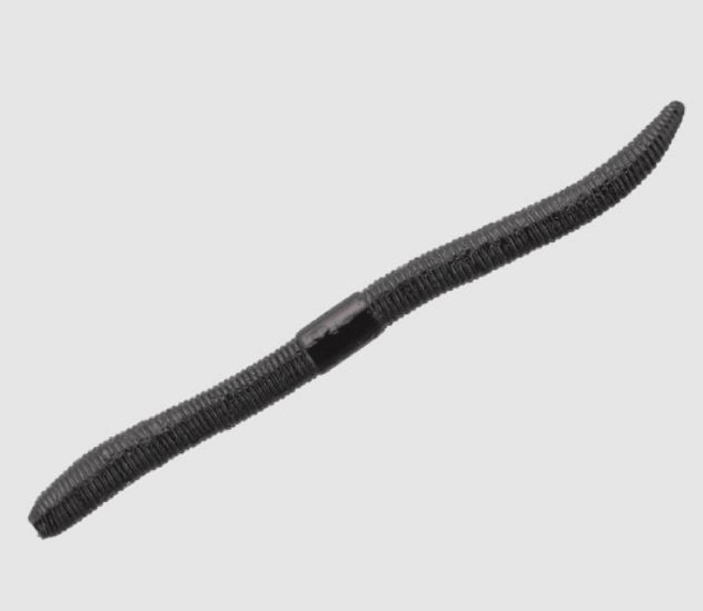 Jackall Soft Lure Flick Shake Worm 2.8 Inches Solid Black (5381)