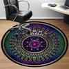 1pc Mandala Design Office Round Area Rug, Under Office Chairs Bedroom Living Room Home Decor, Room Deco, Available in Various Sizes