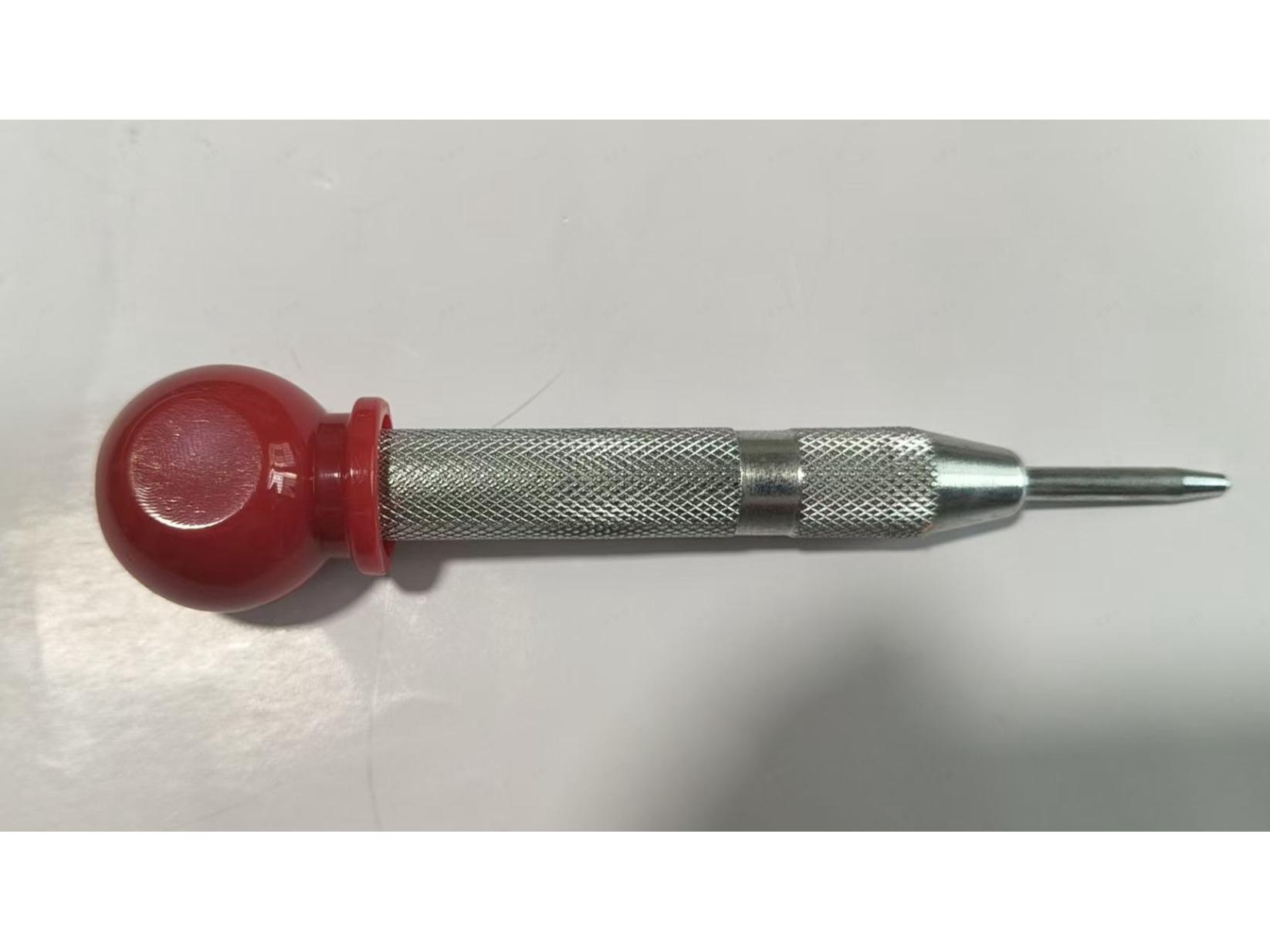 Spring-Loaded Automatic Center Punch: High-Hardness Positioning Tool, Semi-Automatic Extended Version. Spring Center Punch