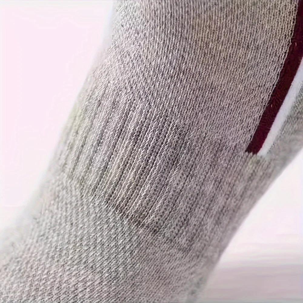 5/15/25/35pairs Simple Stripe Pattern Liner Anklets Socks Comfy Breathable Soft Sweat Absorbent Socks For Men's Outdoor Wearing