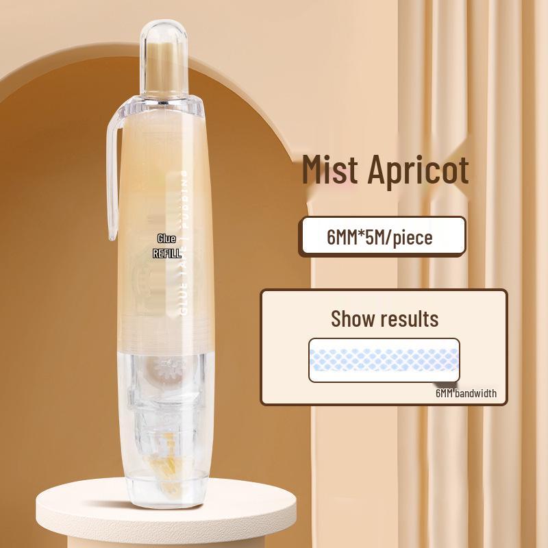 Press-on Dot Glue: Longli Correction Tape Style, Double-Sided Cute Small Strong Glue Stick.