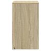 Nightstand With LED, Sonoma Oak Color, Wood-Based Material