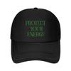 Protect Your Energy Baseball Cap Christmas Hat Hood Hats On Offer Visor Woman Hats Men's