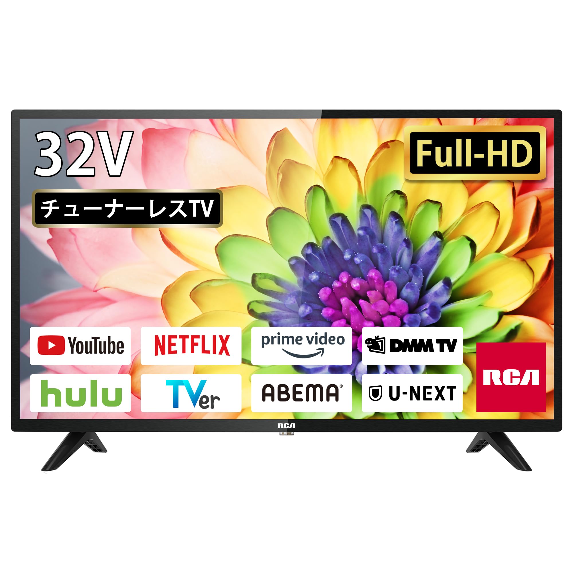 Téléviseur sans tuner RCA 32V FHD La télévision terrestre ne s'affiche pas Regardez des vidéos en ligne sur un grand écran RCA-32D1