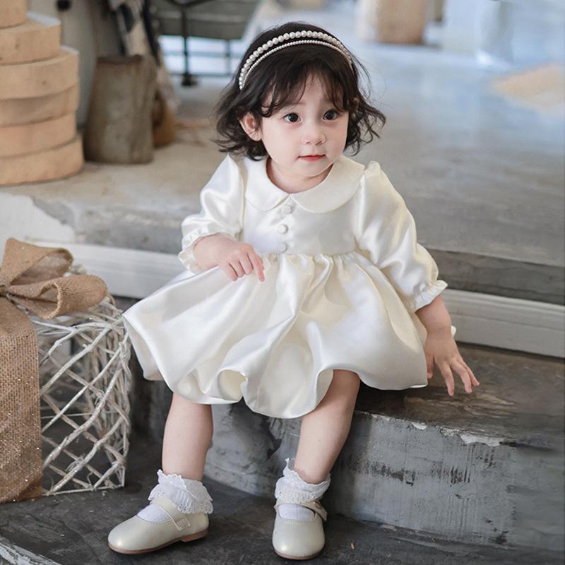 High-End Princess Birthday Dress - Puffy Cake Skirt for Girls