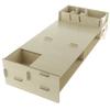 Wood Monitor Stand Drawers Computer Laptop Printer Riser Desk Rice White