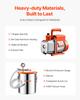 VEVOR 19 litros(5 Galones) Cámara de Vacío y 100 L/min(3.5 CFM) Kit de Bomba, Cámara de Acero Inoxidable, Kit de Cámara de Desgasificación con Bomba de Vacío de Una Etapa