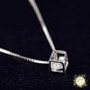 New Fashion Women's 925  Silver Plated Chain Crystal Rhinestone Necklace Pendant