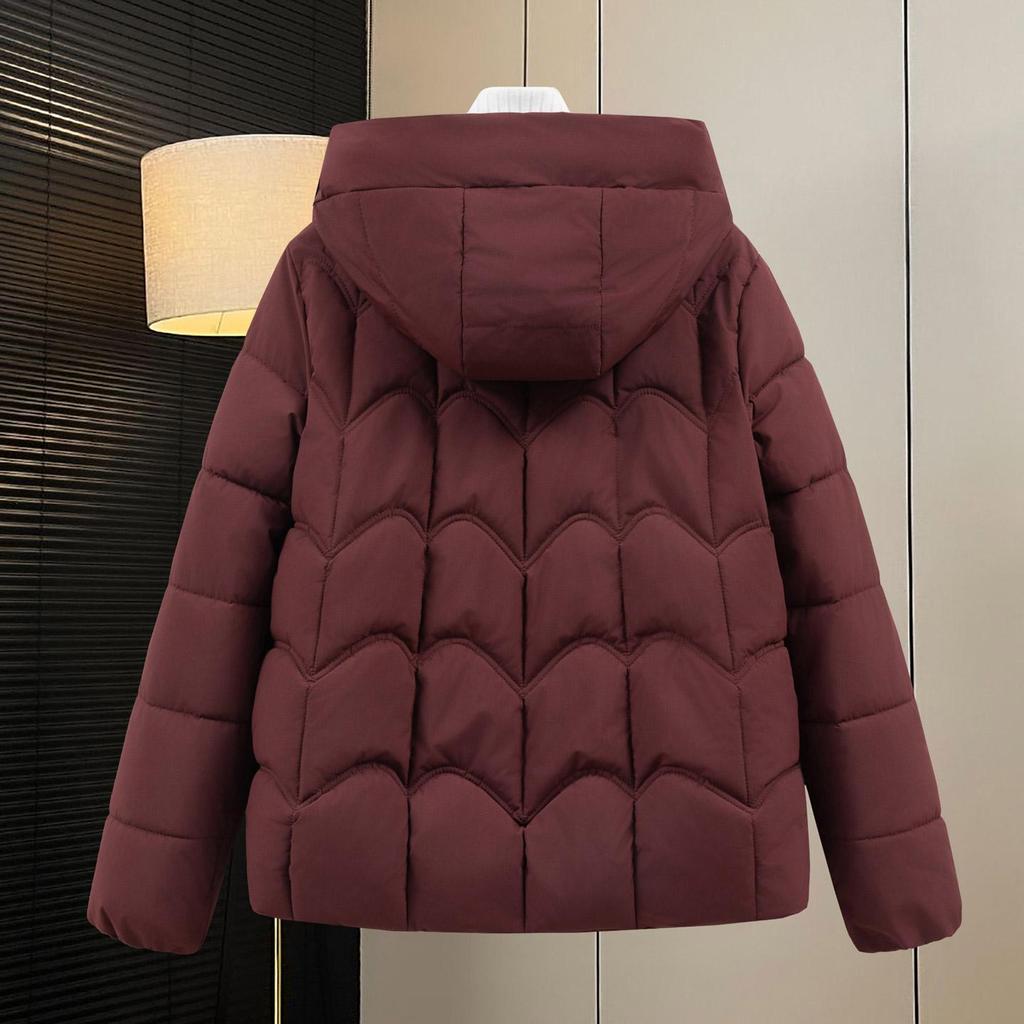 Autumn Winter Thicken Warm Parka Women Casual Sweety Solid Color Big Pocket Loose Hooded Coat Jackets Outwear
