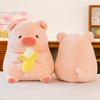 Lulu Adorable Pig Plush Doll Cozy Banana Pig Stuffed Animal Pillow Short Plush 40cm
