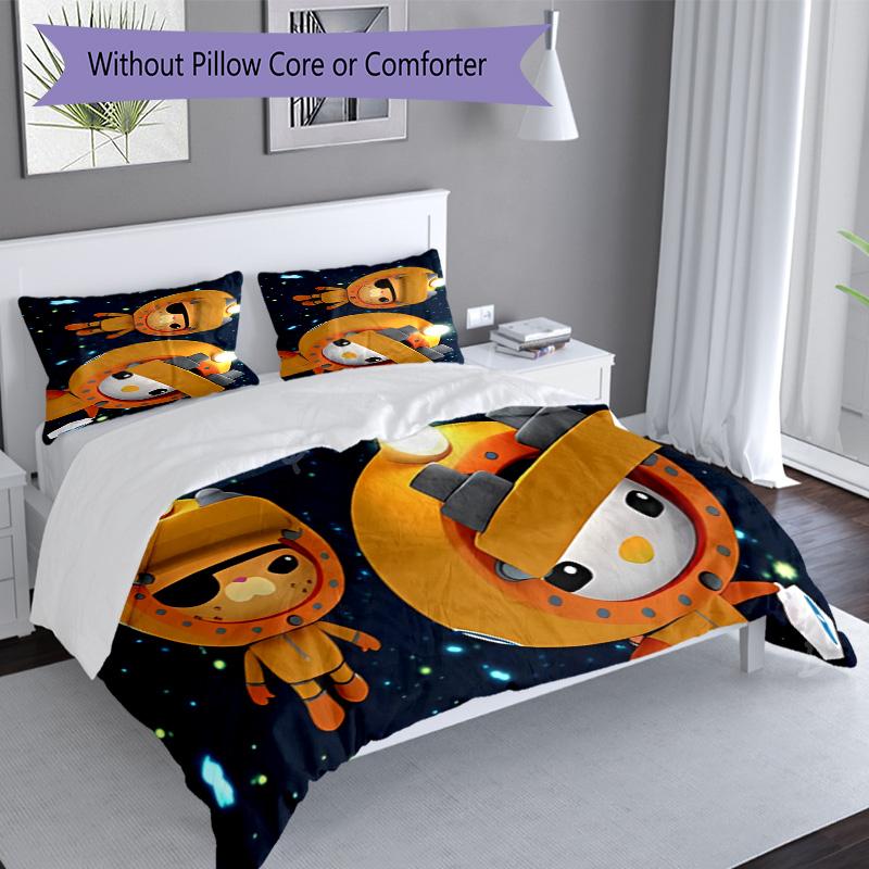 3pcs The Octonauts1 pattern bedding set duvet cover set includes duvet cover &pillowcases, perfect all season bedroom decoration & gift