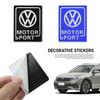 BIG1 Aluminum Car Badge Body Trunk Window Decoration Sticker For Volkswagen VW Polo Tcross Tiguan Passat Sharan Golf Scirocco Touran