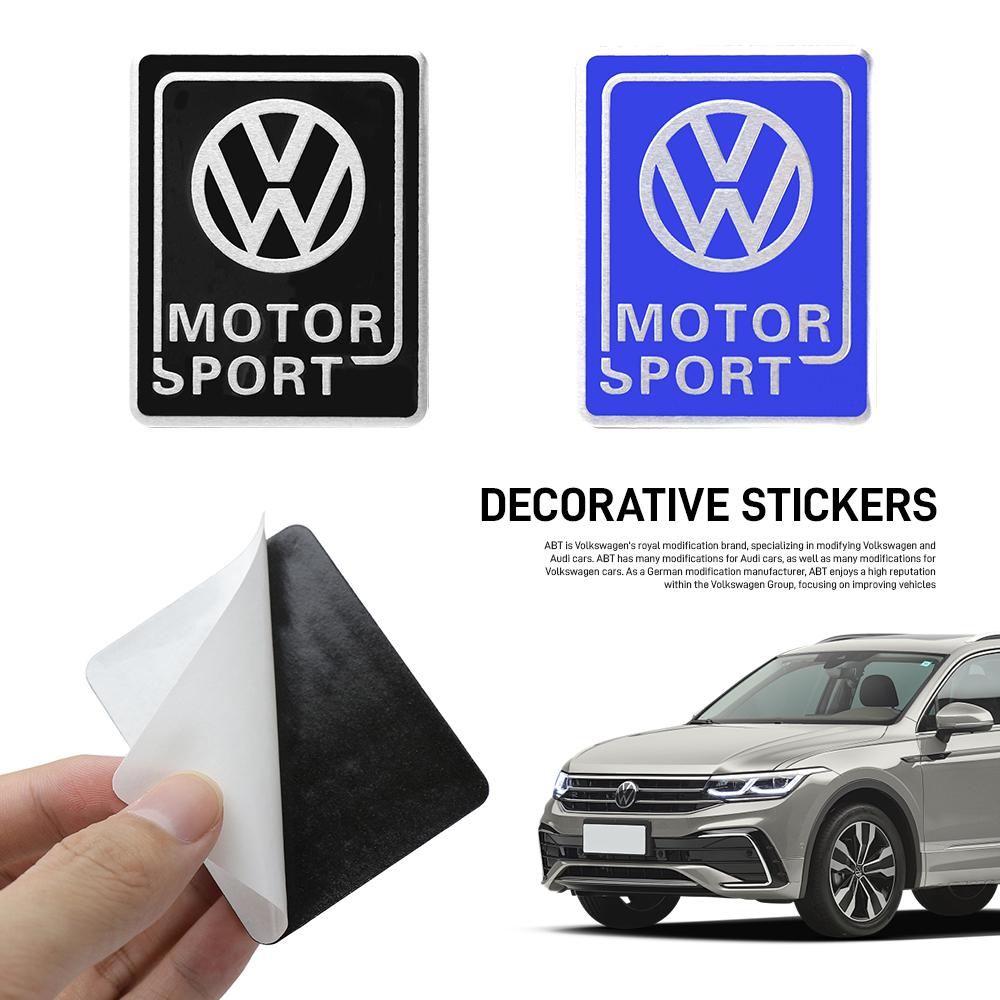 BIG1 Aluminum Car Badge Body Trunk Window Decoration Sticker For Volkswagen VW Polo Tcross Tiguan Passat Sharan Golf Scirocco Touran