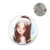 K- KATSEYE Creative Metal Pins Funny Brooch Katseye Korean Girl Band Badge Backpack Hat Accessories Jewelry Decoration Fans Gift