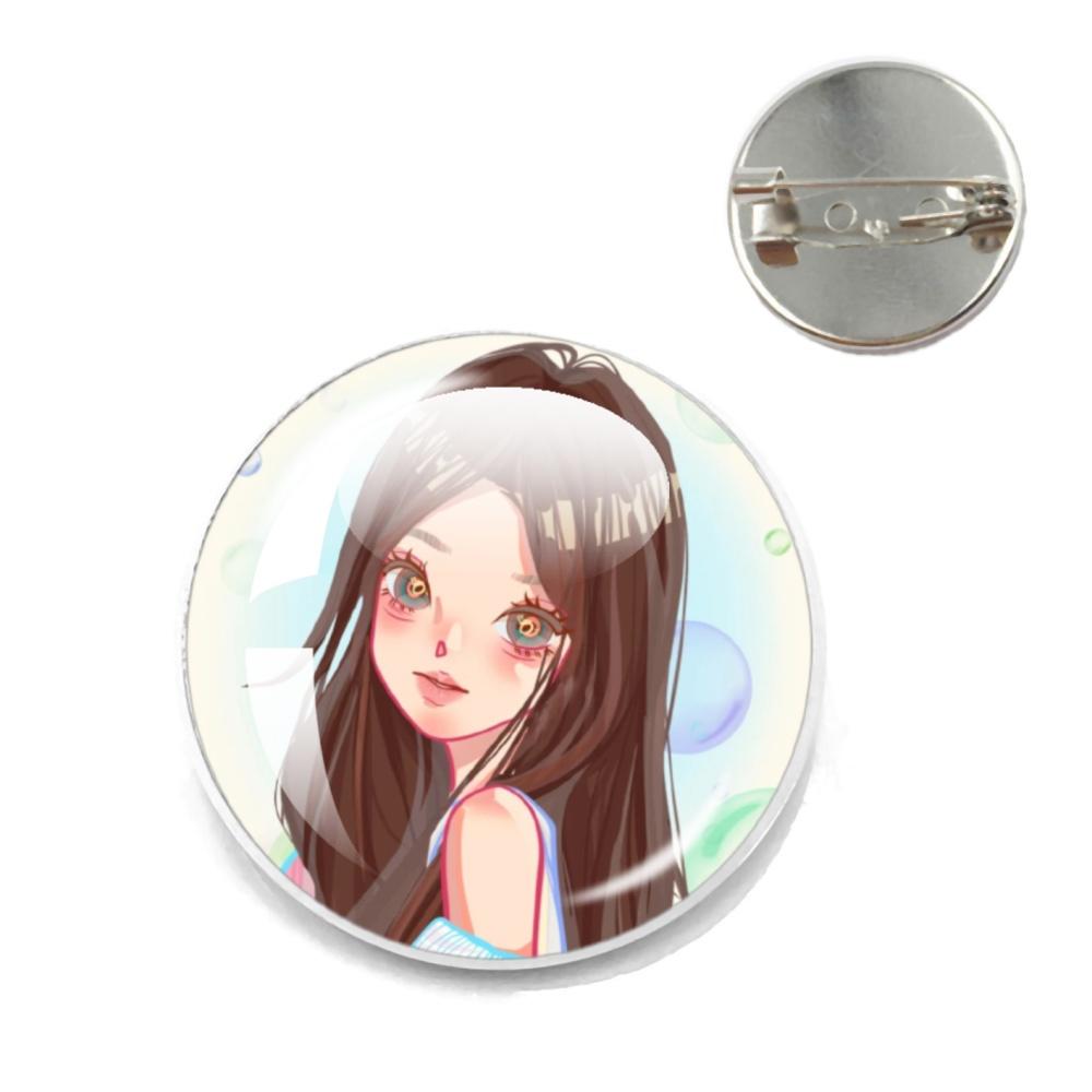 K- KATSEYE Creative Metal Pins Funny Brooch Katseye Korean Girl Band Badge Backpack Hat Accessories Jewelry Decoration Fans Gift