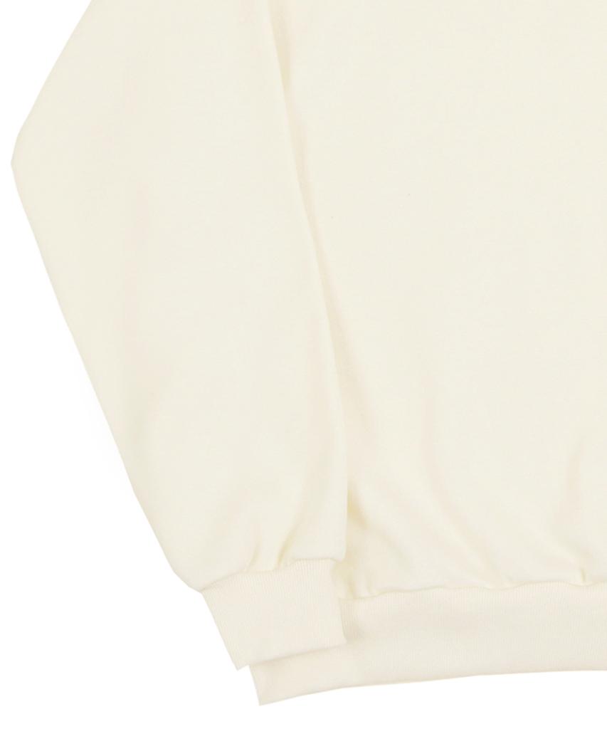 GRAVER [Unisex] Elbow Flame Smile Sweatshirt_Cream