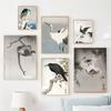 Japan Artist Ohara Koson Classic Artwork Poster Canvas Painting Monkey Goose Flower Birds Wall Art For Living Room Home Decor