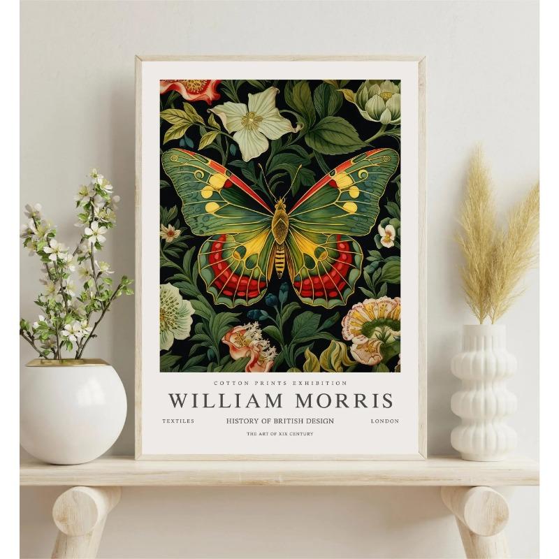 William Morris Tier Eule Elefant Pfau Pflanze Kunst Museum Ausstellung Poster Leinwand Gemälde Wand Kunst Bilder Wohnkultur