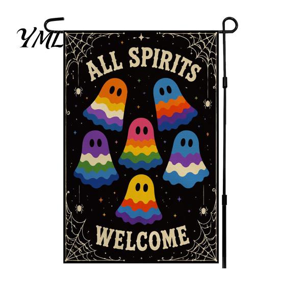 Decorative Pieces for Front Wall Stacked Pumpkin Garden Flag, Burlap Look Fall Outdoor Decor, Accents Indoor Double Sided Holiday Yard Banner,