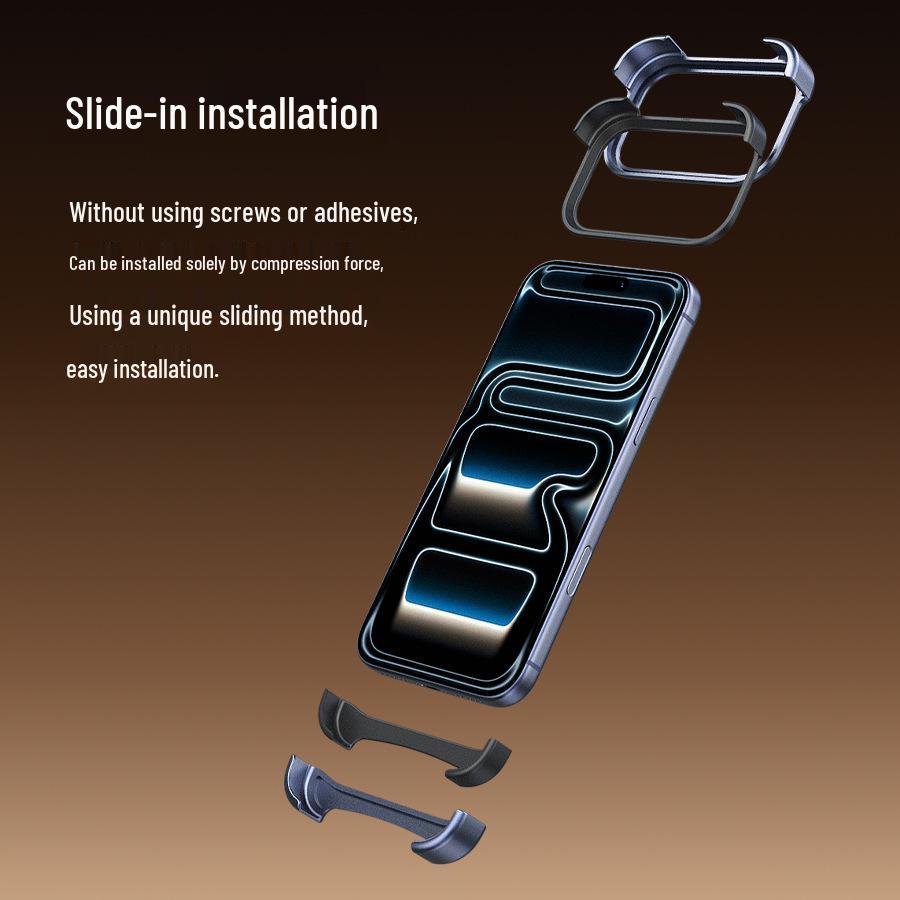 ARC PULSE Metal & Rubber Phone Case for iPhone 17 Air Pro Max - Borderless Protection
