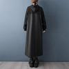 Long Sleeve Plus Size Black Vintage Hooded New In Dresses for Women Spring Autumn Casual Loose Dress