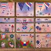 9 st/set Väggdekor Pvc Amerikanska självständighetsdagen Dekaler Elektrostatiska Fönsterdekaler