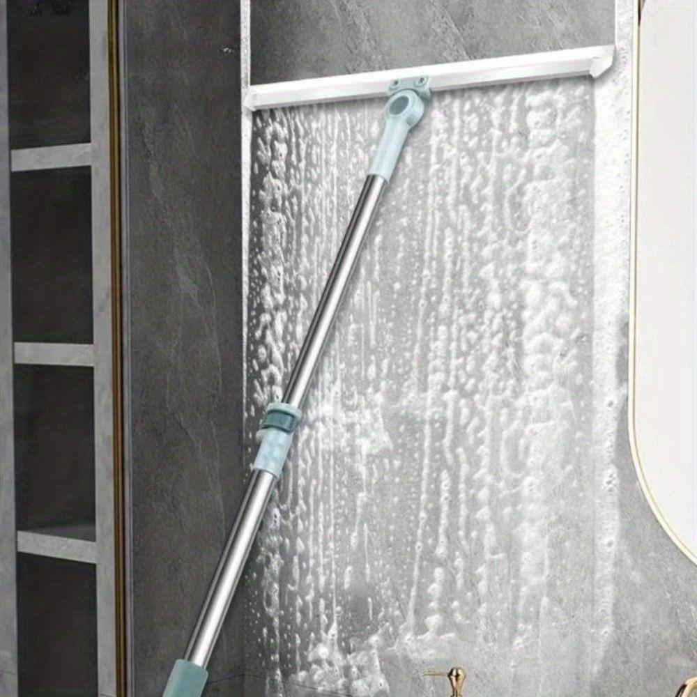 Silikon Bodenabzieher Einziehbarer Bodenwischer Besen für Saubere Wasserflecken Haare Essentiell