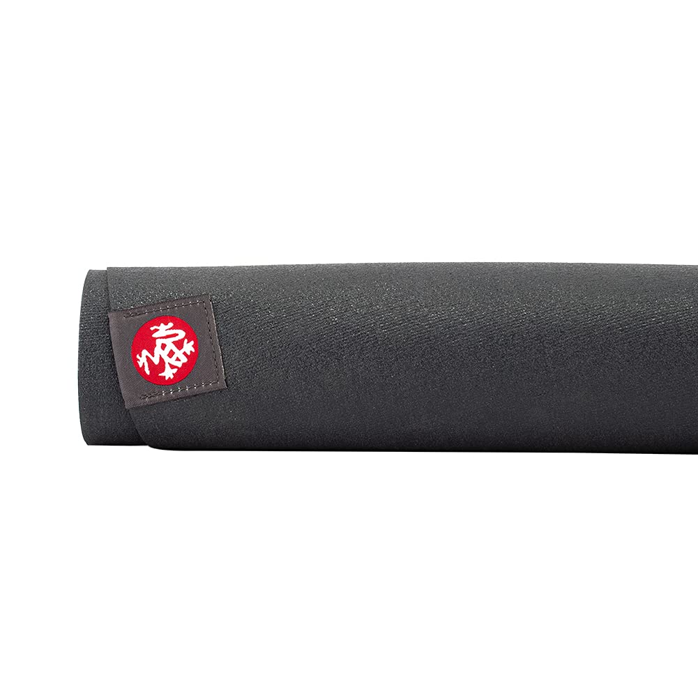 Manduka eKO Super Lite Travel Mat, 1.5mm, Charcoal, 136011077, Lightweight Yoga Mat for Pilates and Hot Yoga [Parallel Import]