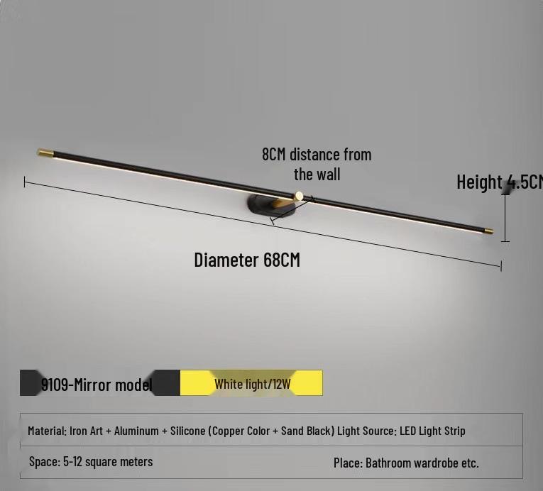 Nordic LED Vanity Mirror Light for Bathroom and Makeup