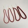 Women's Elegant Red Agate Beaded Choker Necklace: Retro, Luxurious & Versatile Fashion Accessory