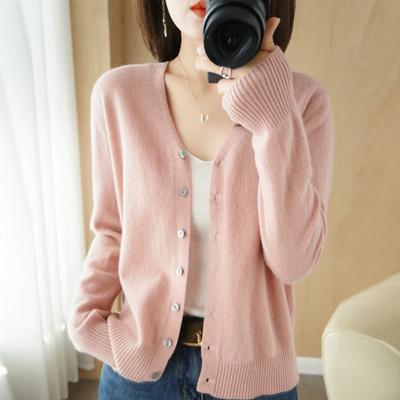 Women Cardigans  Single Breasted Knitwears Long Sleeve  Knit Cardigan Korean Fashion Spring Casual Sweater
