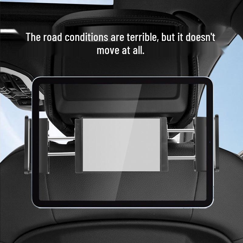 Bolishen Car Rear Seat Headrest Phone Holder - Foldable Clip-on Support