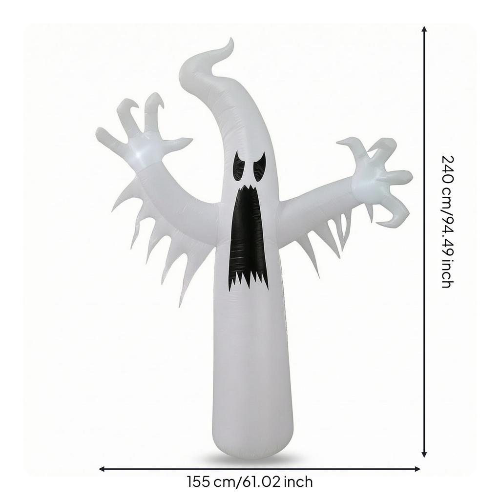 Halloween Inflatable Outdoor Decoration Spooky Lighted for Homeowners, Party