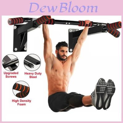 Wall Mounted Pull Up Bar For Home Fitness Strength Training With Steel Construction For Adults