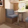 2pc RV Dinette Cushion Cover Elastic Jacquard Camper Cushion Slipcovers Stretch Twill Sofa Covers for RV Camper Car Bench Cover