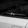 Graphics ECG Heartbeat Strip Stickers Car Body Windows Hood Bumper Decor Decal Vinyl Decoration Auto Tuning Para Accessories