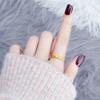 Stainless Steel Pave CZ Cross Ring Wedding Band for Women Girl Size 5-10