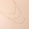 Long Autumn and Winter Elegant Imitation Pearl Level Necklace Women's Geometric Trend Sweater Chain