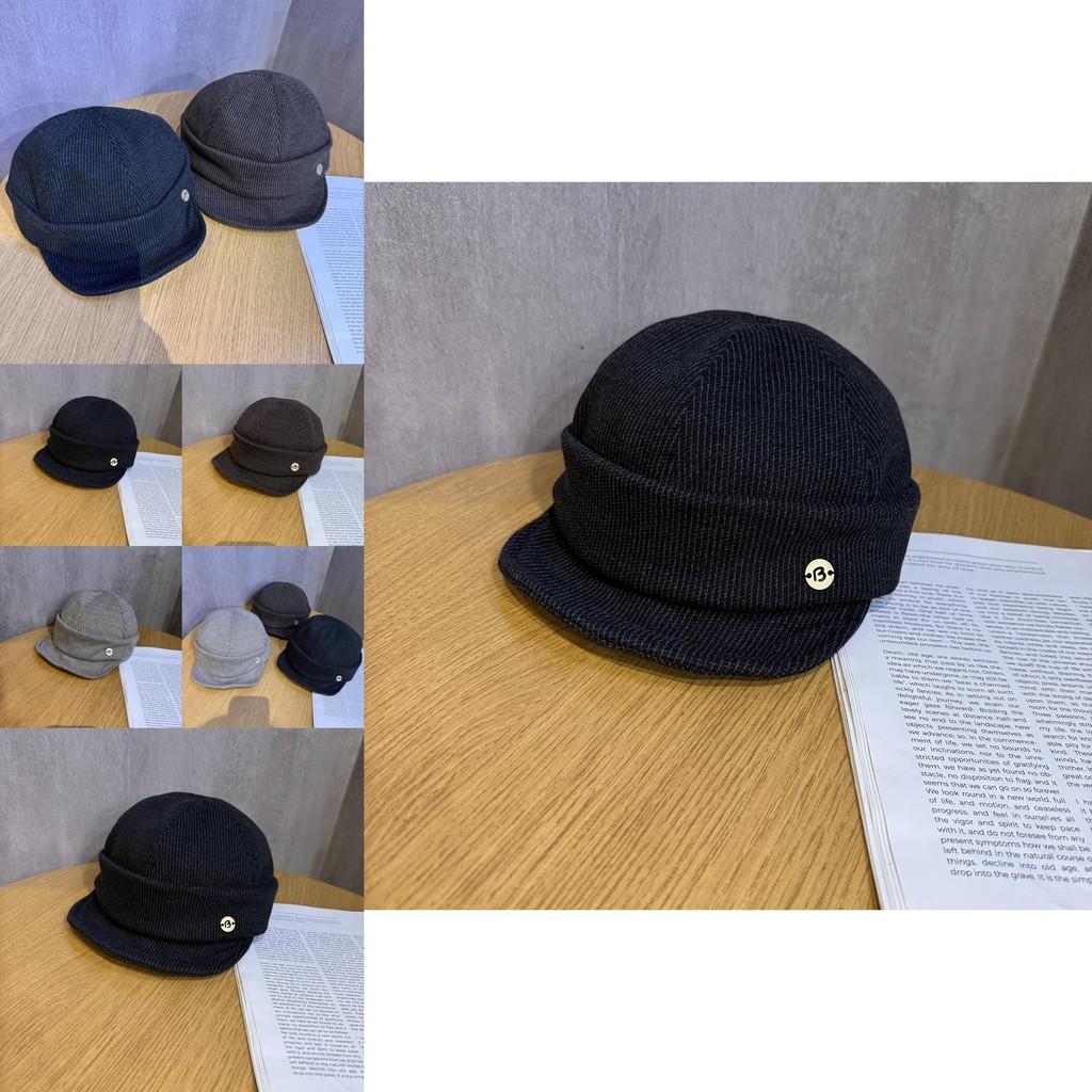Women Style Soft Brim Beret Hat For Autumn Winter Sun Protection Breathable Polyester