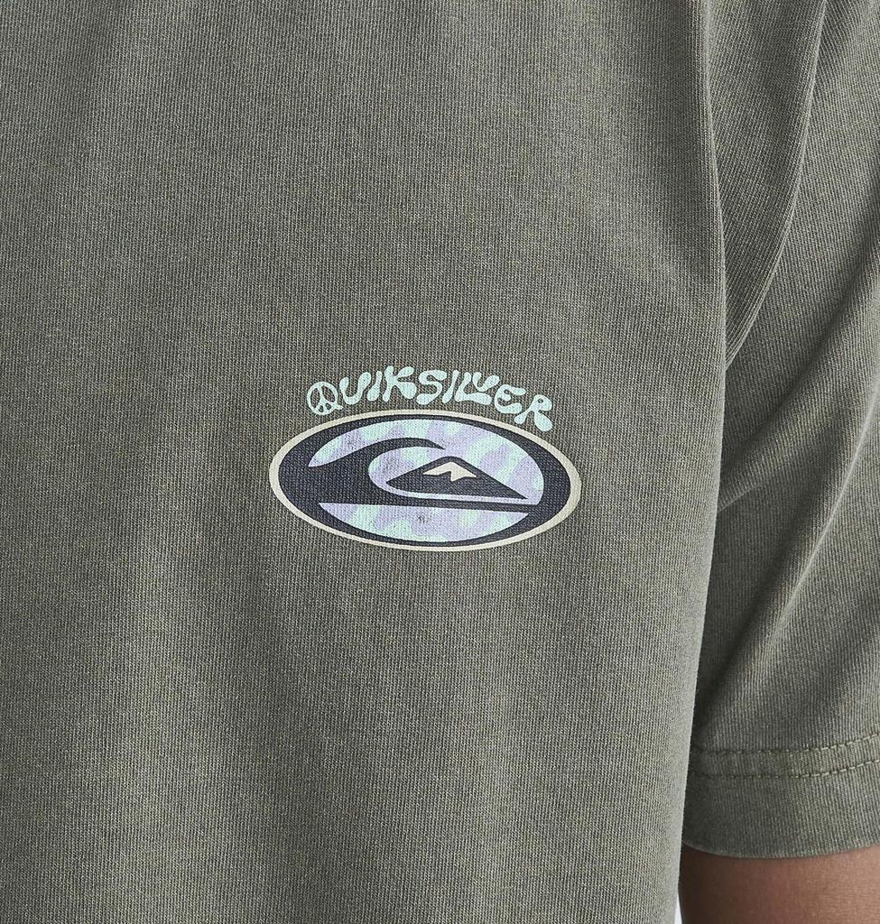 Quiksilver Pigment-Processed US Cotton Back Print T-Shirt QST241002 OLV XL