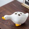 Toothbrush Holder Duck 4 Holes Drainable Toothbrush Holder For Bathroom Storage Durable Easy Install White
