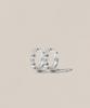 47Bag 925 Silver Cubic One-Touch Hoop Earrings Kaila