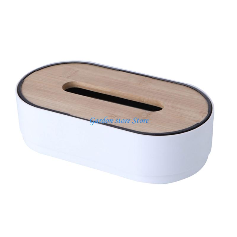 B0KB Stylish Bamboos Handwoven Materials Tissue Storage Box Home Accessory for Natural Living Space Saving Designs Gifts