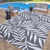 PP Plastic Tube Outdoor Carpet for Patio Leaves Woven Foldable Picnic Mats Waterproof Rug for Motorhome Summer Beach Carpets